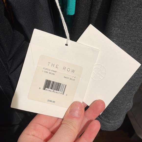 THE ROW Straight Blue Trousers size 12. NWT - Picture 6 of 6